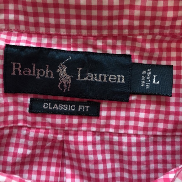Ralph Lauren Men’s Classic Fit Button Down Large - Picture 7 of 10
